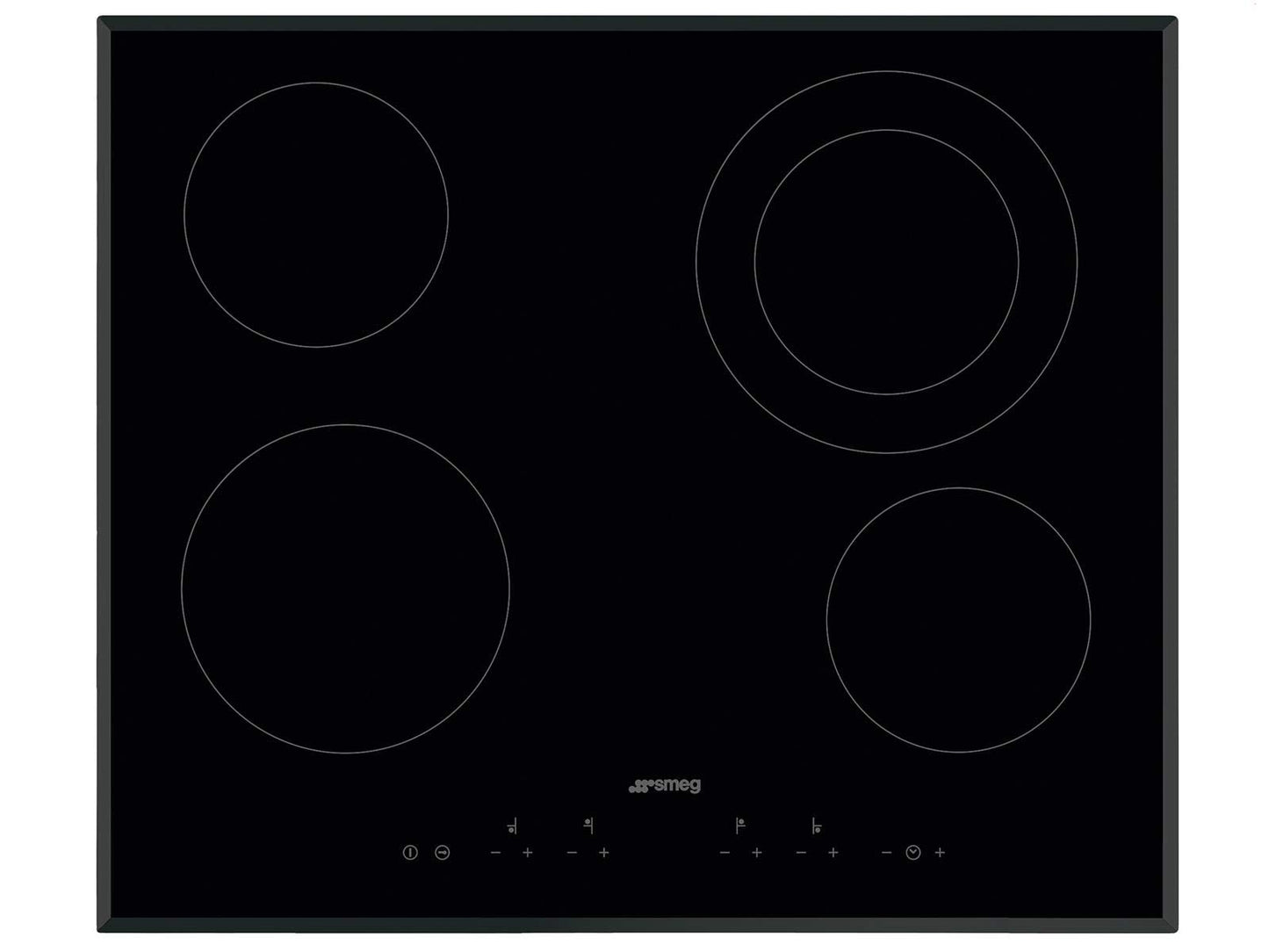 Smeg SE364ETB stikla keramikas plīts, autonoms, 60 centimetri