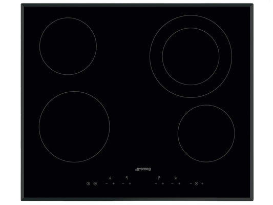 Smeg SE364ETB stikla keramikas plīts, autonoms, 60 centimetri
