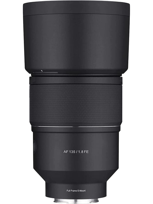 Samyang 135 mm F1.8 AF pilna kadra autofokusa teleobjektīvs Sony E montāžas kamerām, melns, (SYIO13518-E)