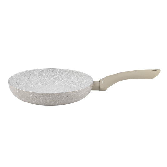 FLORINA ISLA 20CM alumīnija panna - nelipīgs pārklājums, ātra uzsildīšana, Soft-Touch rokturis, pelēka dizaina.