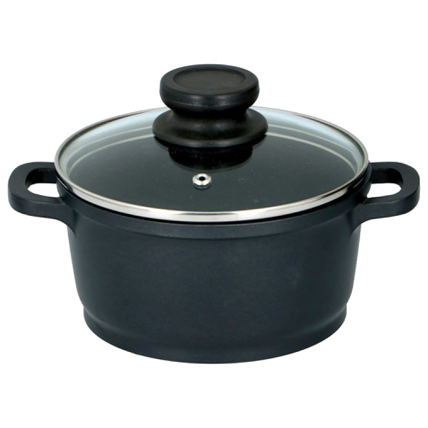 Alpina katliņš – Ø16 cm, 1,3 l, melns, ar vāku, piemērots visiem siltuma avotiem, trauku mazgājamā mašīnā mazgājams.