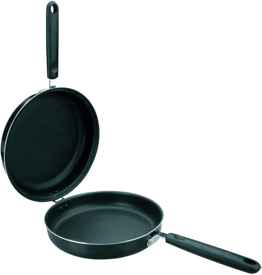 IBILI SARTEN DE Tortillas INDUBASIC 20 CMS - 20 cm black stainless steel tortilla pan, durable and non-stick design.