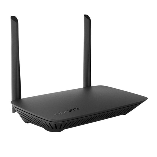 Linksys E5350 Dual-Band WiFi 5-WLAN maršrutētājs (AC1000) – maršrutētājs bezvadu spēlēšanai un straumēšanai ar datu ātrumiem līdz 1,0 Gbit/s, 4 Ethernet porti un bērnu aizsardzības funkcijas.