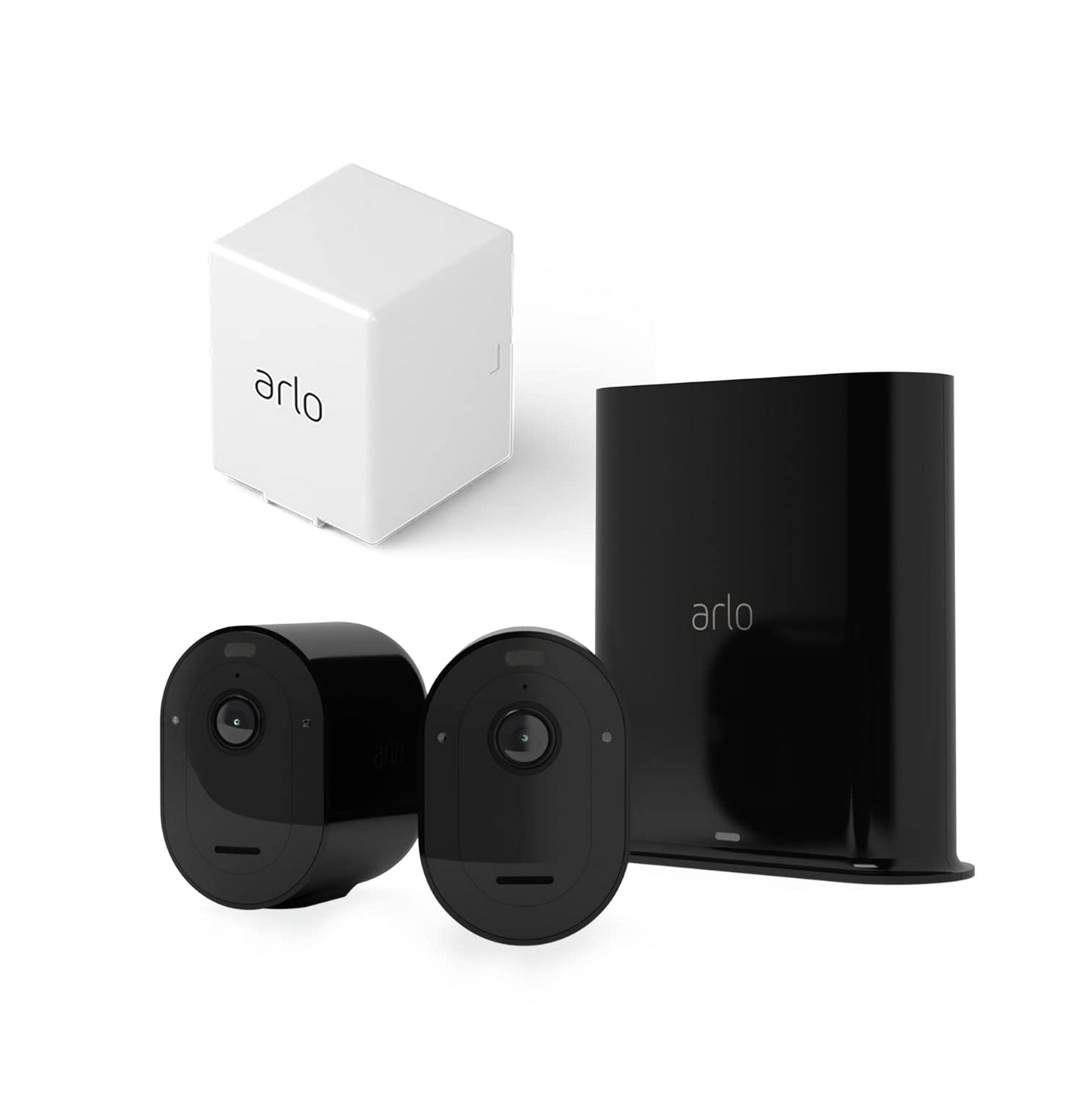 20. Arlo Pro3 viedā mājas uzraudzības kamera 2 gabalu komplekts un papildu akumulatora komplekts - melns