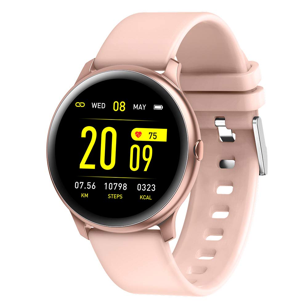 MaxCom viedpulkstenis Fit FW32 NEON rozā - Smart fitness watch with heart rate monitor and vibrant neon pink design.