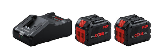 Bosch Professional 18V sistēmas sākuma komplekts - 2x ProCORE18V 12.0Ah akumulatori un ātrais lādētājs GAL 18V-160