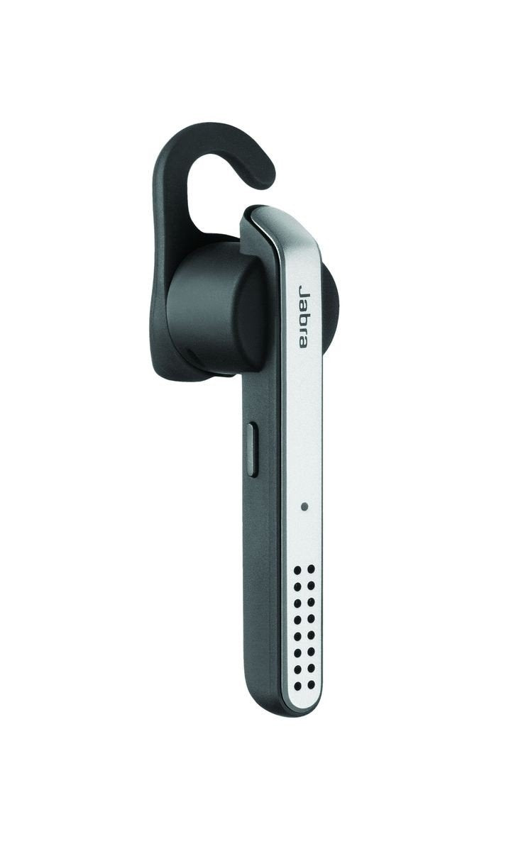 Jabra Stealth UC MS - Bluetooth mono headset, noise cancellation, voice control, Skype for Business certified, sleek design.