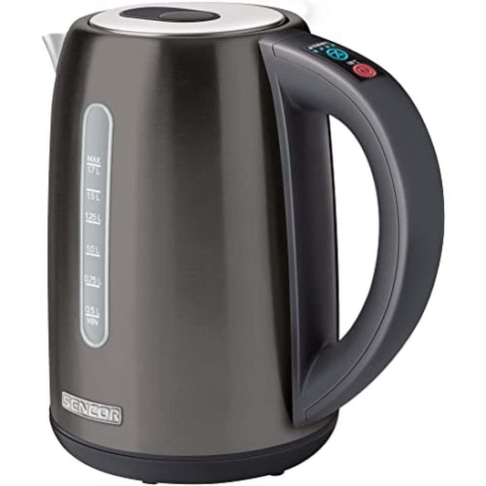 Sencor SWK 7708BK elektriskā tējkanna - 1,7 l, 2150 W, nerūsējošais tērauds, maināma temperatūra