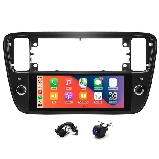 Android 14 autoradio Seat Mii 2011-2019 2G+64G ar CarPlay, Android Auto, Bluetooth, 6.86 collu HD skārienekrānu, WiFi, FM, atpakaļskata kameru, MirrorLink, stūres vadību, navigāciju