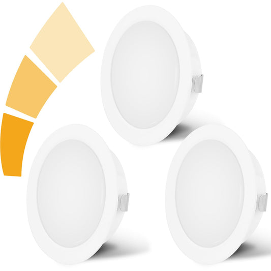 LED iebūvētie prožektori KYOTECH 230V, dimmējami, 4000K neitrāli balti, griestu spots, 55-58mm