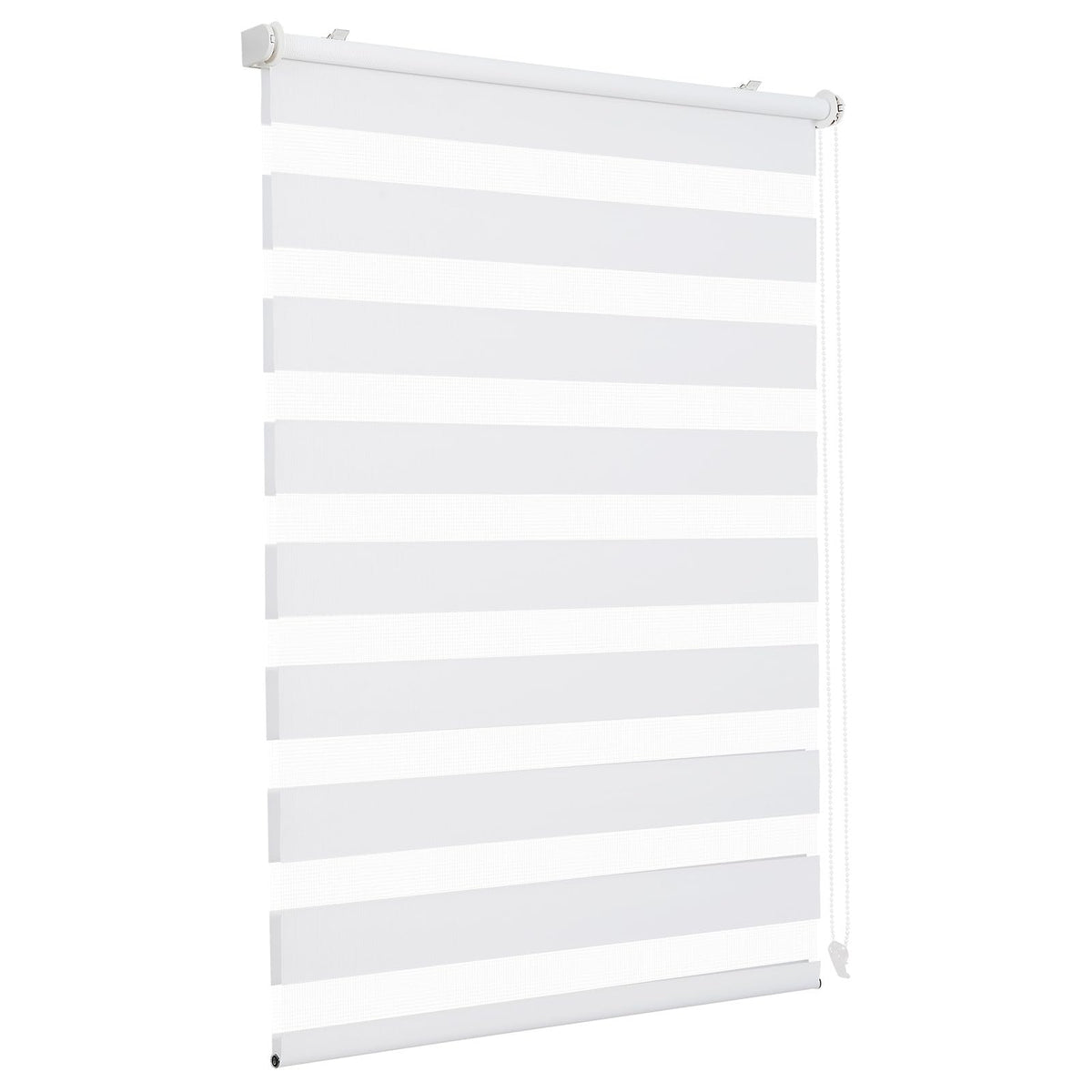 Dvigubos roletai Sekey Klemmfix be gręžimo langams, 80 cm pločio, duo roletai žaliuzės nuo saulės, 80x130cm, balta