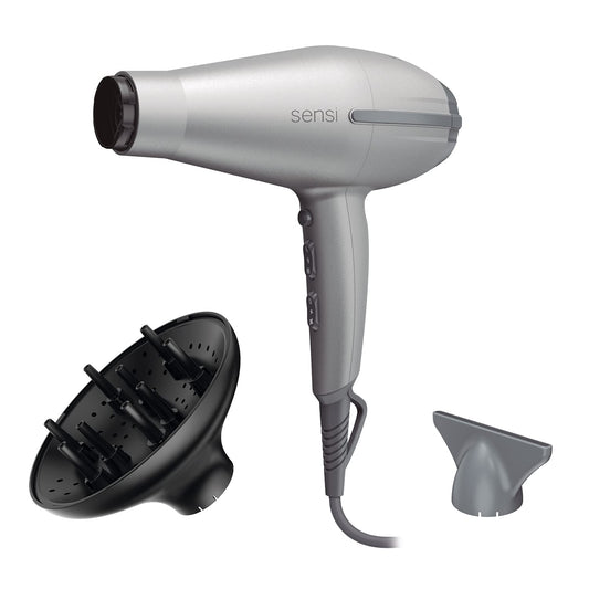 Gama Italy Professional Phon Tempo 5D Sensi - 2200 W jauda - Inovatīvs 5D Ultra Ozone Ion Protect - Maksimāla matu kopšana un aizsardzība - 530 g