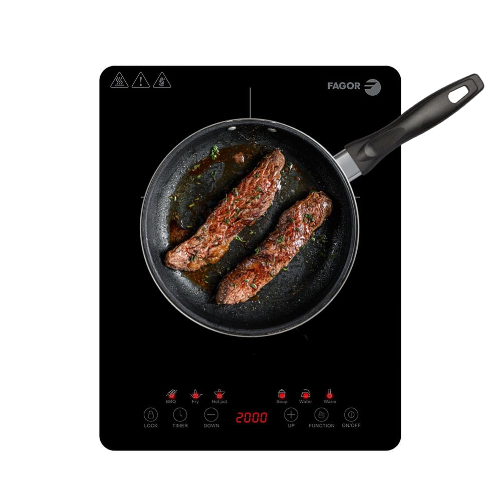 Indukcijas plīts Fagor FGE0072 Melna 2000 W