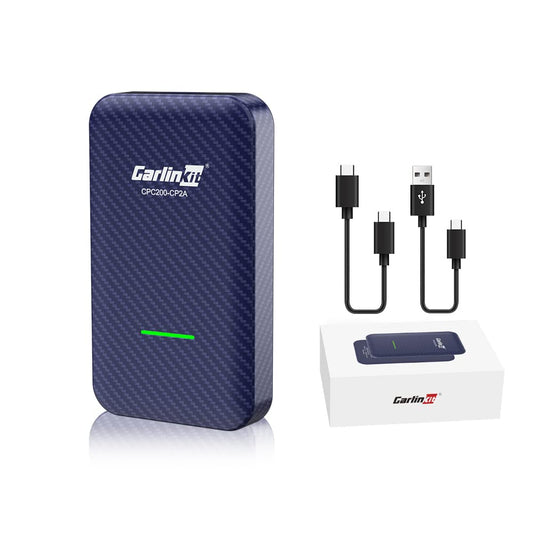 Carlinkit 4.0 bezvadu Apple CarPlay & Android Auto 2-in-1 adapteris, paredzēts vadu CarPlay automašīnām, ražošanas gads: 2016–2025, Plug & Play, atbalsta tiešsaistes atjauninājumus