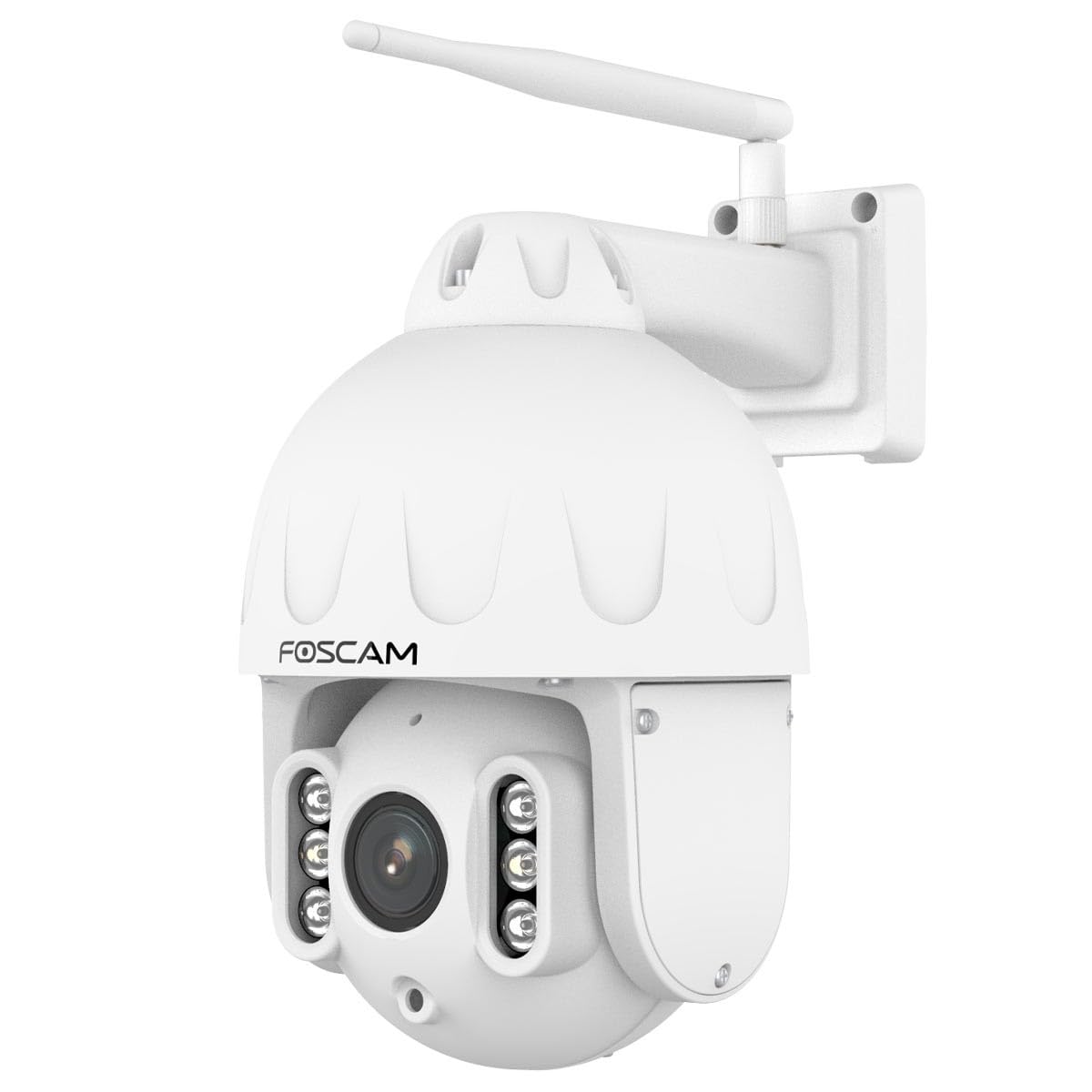 Foscam SD8P augstas izšķirtspējas 8 MP Dualband-WLAN PTZ kupola uzraudzības kamera ar 4x optisko tālummaiņu un inteliģento cilvēku un transportlīdzekļu atpazīšanu