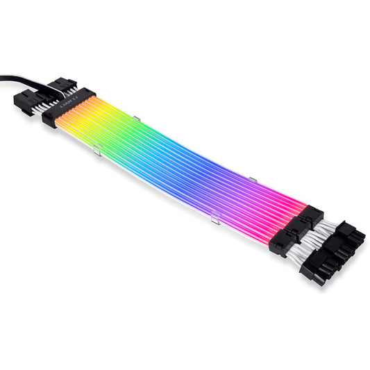 Lian Li Strimer Plus V2 Triple 8 PIN GPU - RGB extension cable for RTX 30 series, 300 mm length.