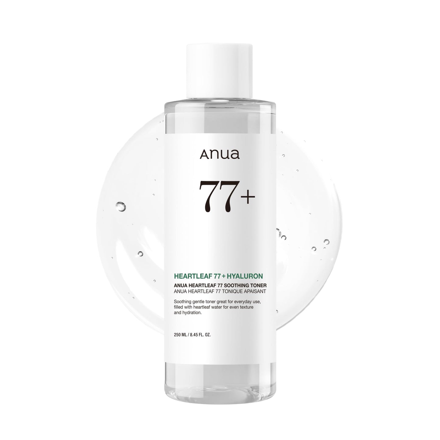 Nomierinošs sejas toniks ar 77% Heartleaf Anua Heartleaf 77, Korejas kosmētika, 250ml