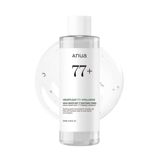 Nomierinošs sejas toniks ar 77% Heartleaf Anua Heartleaf 77, Korejas kosmētika, 250ml