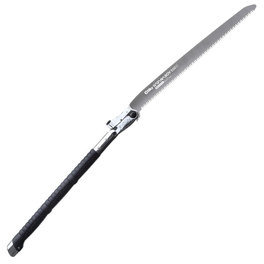 Saliekamais zāģis Silky Katanaboy 550 mm – rupjš 5 ZpZ Japānas vilkšanas zāģis + pārnēsāšanas soma, 55 cm asmens, droši salokās, zāģē 25 cm stumbrus, klusa alternatīva motorzāģim takām, malkai, bushcraft, survival