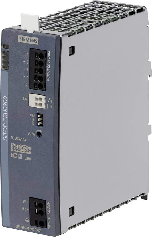 Siemens 6EP3334-7SB00-3AX0 Power Supply - 24V, 10A, 240W, 1 Output, Compact Design, Reliable Performance