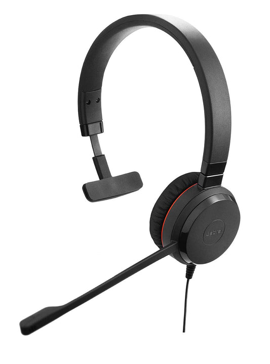 Jabra Evolve 30 II MS Mono USB-C - USB-C connection, mute button, volume control, Microsoft certified headset.