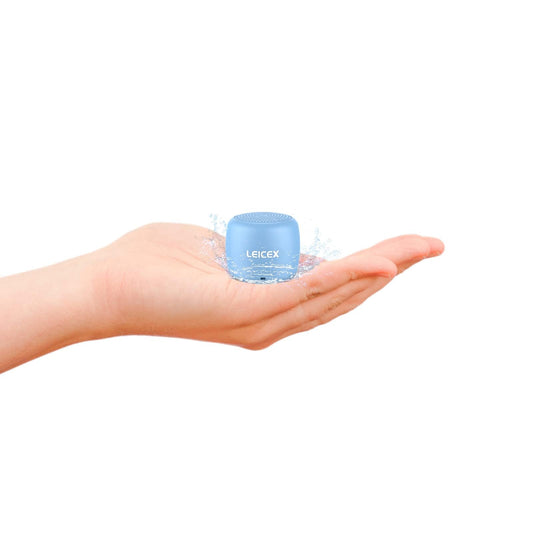 LEICEX Portatīvais Mini Bluetooth skaļrunis, bezvadu skaļrunis ar kabatas dizainu, ar IPX7 ūdensizturību, ideāla maza mūzikas kaste, dušai, ceļojumiem, istabai, velosipēdam