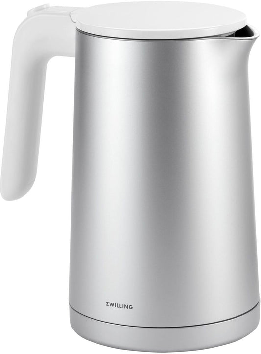 ZWILLING ENFINIGY tējkanna - nerūsējošā tērauda kaļķu filtrs, pārkaršanas aizsardzība, bezvadu, 1850W, 1,0L, sudraba