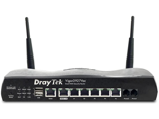 DrayTek Vigor 2927Vac (DualWAN VoIP WLAN ac) V2927Vac-DE-AT-CH