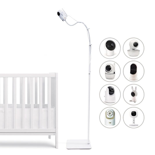 Babyphone turētājs, 170 cm, regulējams augstums, statīvs, saderīgs ar HelloBaby, GHB, Tp-Link Tapo, Momcozy, Eufy, Philips Avent, Vtech un Allen Baby kameru ar 1/4" vītni