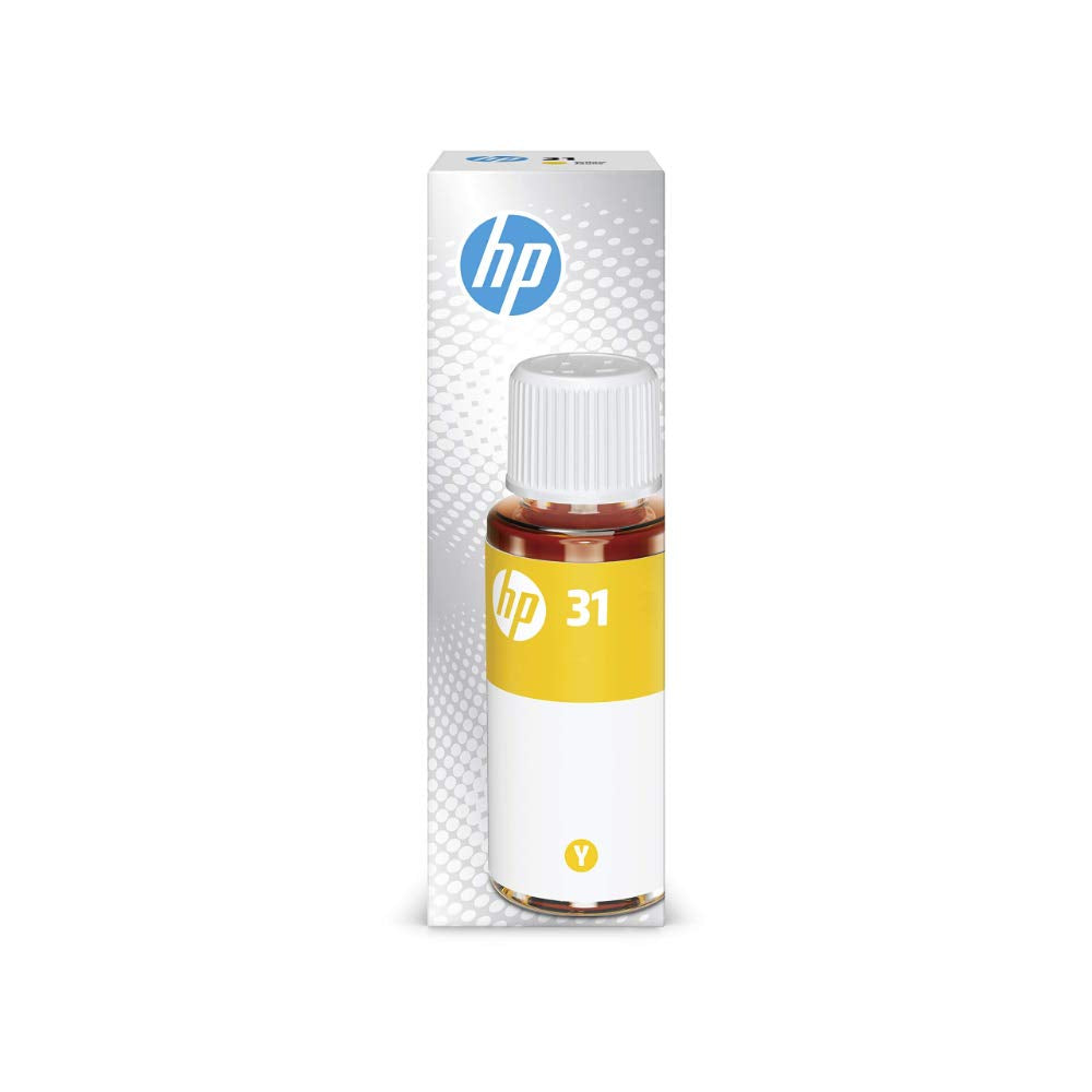 HP 31 Dzeltena tintes pudele - 70ml, oriģinālā, saderīga ar HP Smart Tank printeriem