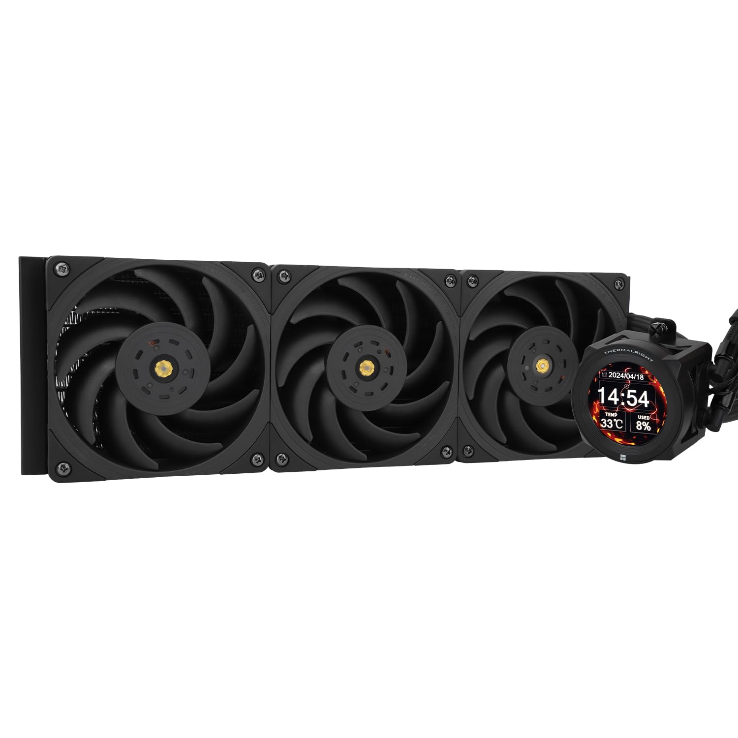 Thermalright CORE VISION 360 - 360mm AIO CPU cooler, IPS LCD screen, 480x480 resolution, compatible with AM4/AM5/Intel 1700/1851.