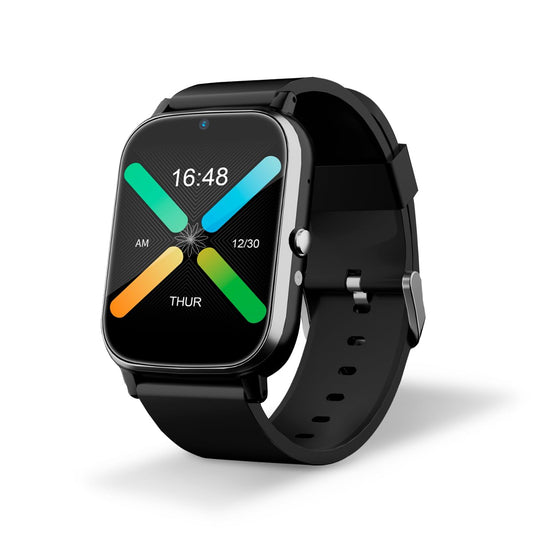 DCU TECNOLOGIC – Senioru viedpulkstenis ar GPS, 4G videozvaniem, 1,69" skārienekrānu, IPX6 ūdensizturīgs, melns.