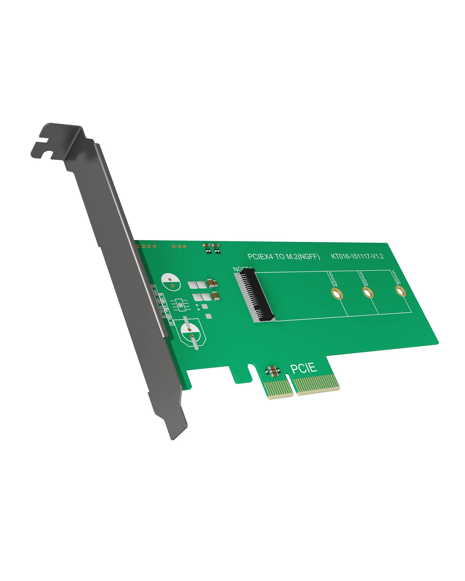 Icy-Box IB-PCI208 - 1x m.2 PCIe NVMe SSD to PCI-Express X4 slot, full profile bracket, 32 Gbit/s speed.