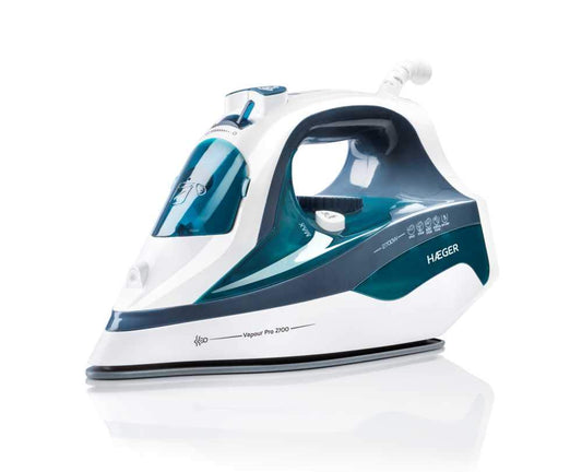HAEGER VAPOUR PRO 2700 Steam Iron - 2700W, ceramic soleplate, anti-calc system, self-cleaning, vertical steam control - 45g
