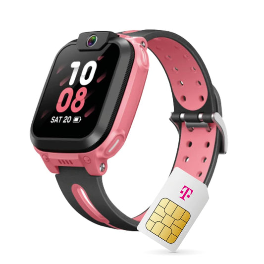imoo Z1 bērnu viedpulkstenis - GPS, zvanu funkcija, ziņojumi, skolas režīms, SOS, rozā, Deutsche Telekom SIM karte