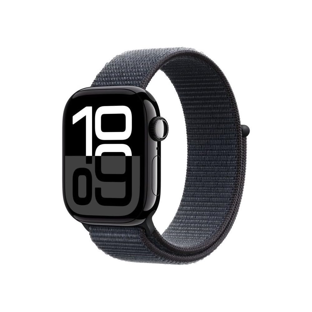 Apple Watch Series 10 - GPS + Cellular, 42mm, aluminum case, always-on Retina display, fitness tracker, EKG app, CO₂ neutral.