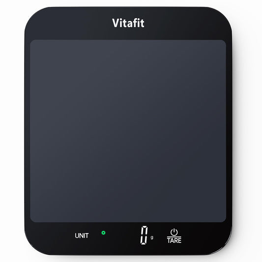 Digitālā virtuves svari Vitafit 15kg, precizitāte 1g, liela platforma 215x180mm