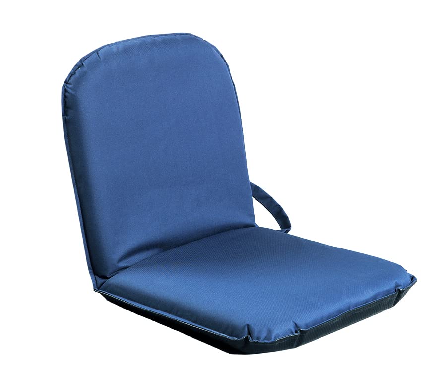 Sitzfix®, grīdas sēdekļa spilvens, grīdas krēsls, iekštelpu/āra sēdeklis ar regulējamu atzveltni, zils, Bungarten