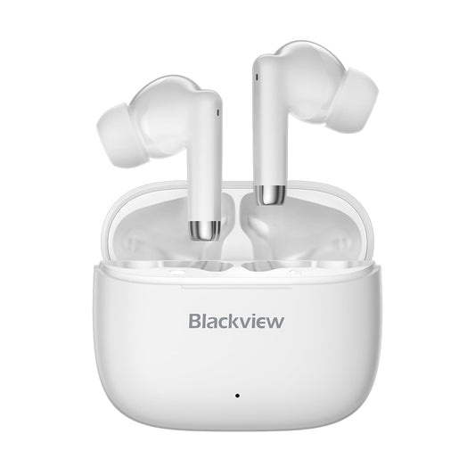 Blackview Airbuds 4 - Bezvadu austiņas, balts, ergonomisks dizains, ilga akumulatora darbības laiks.