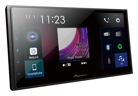 Pioneer SPH-DA250DAB, 6,8" 2-DIN mediju uztvērējs ar Apple CarPlay, Android Auto, DAB+ un Bluetooth