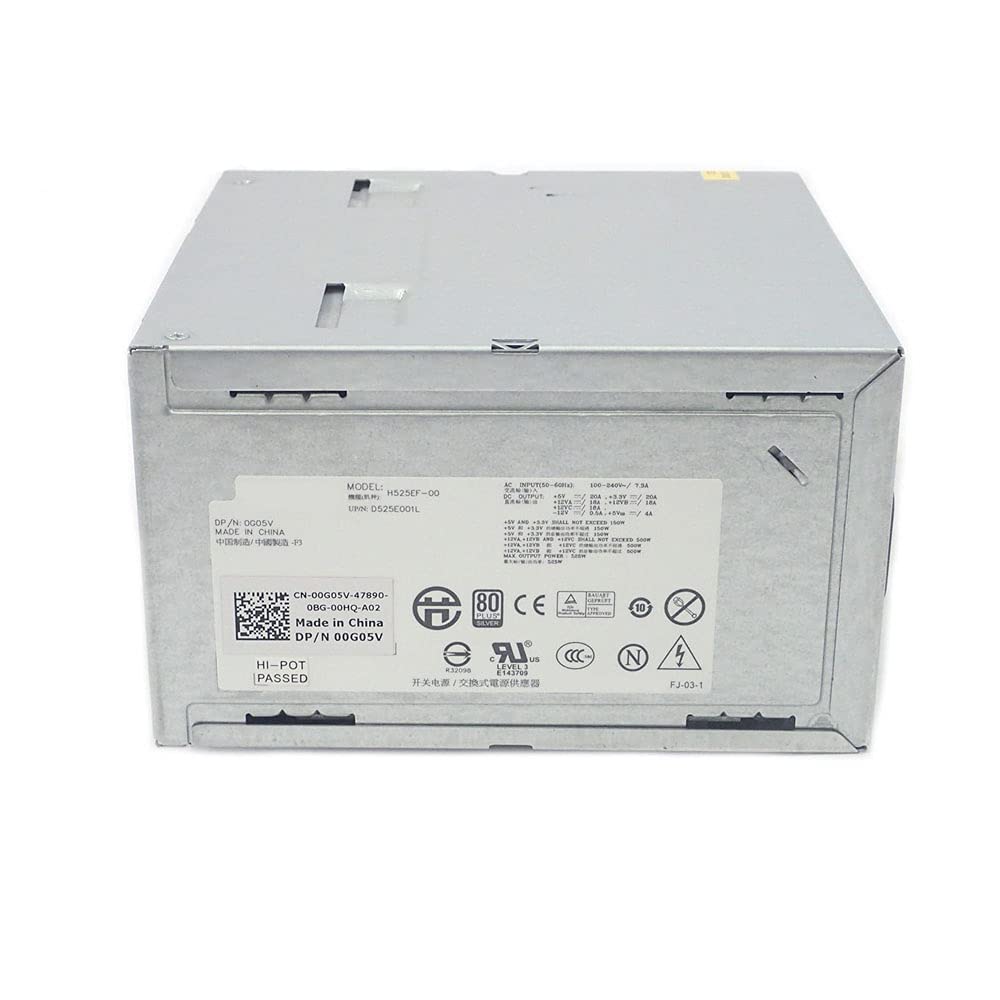 CMJLBM 525W Power Supply - Compatible with Dell Precision T3500, efficient performance, reliable power delivery.