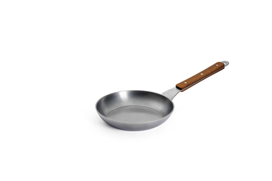 Woll Carbon Steel Flat Pan - Induction Compatible, 20 cm Diameter, 5 cm Height