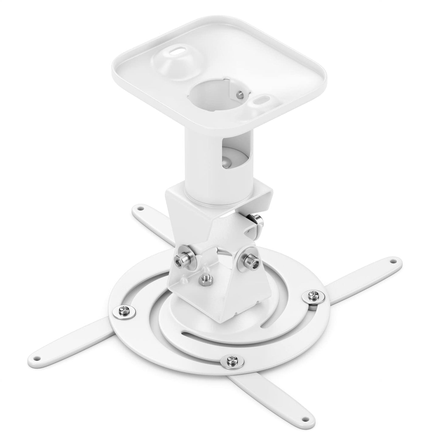 deleyCON universāls projektora griestu stiprinājums 15Kg 360° - balts