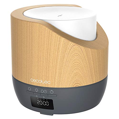 Cecotec Aroma difuzors PureAroma 500 - 500ml, LED ekrāns, 12h taimeris, 3 režīmi, pārklājums 30m2, pelēks.