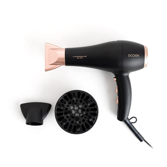 DCook galerija profesionāls matu fēns, AC motors, 2400 W, melns