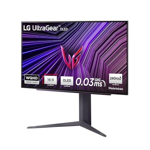 LG 27GS93QE-B.AEU UltraGear™ OLED monitor - 27", 2560x1440, 240Hz, HDR10, G-Sync, FreeSync, TRUE BLACK, DCI-P3 98.5%