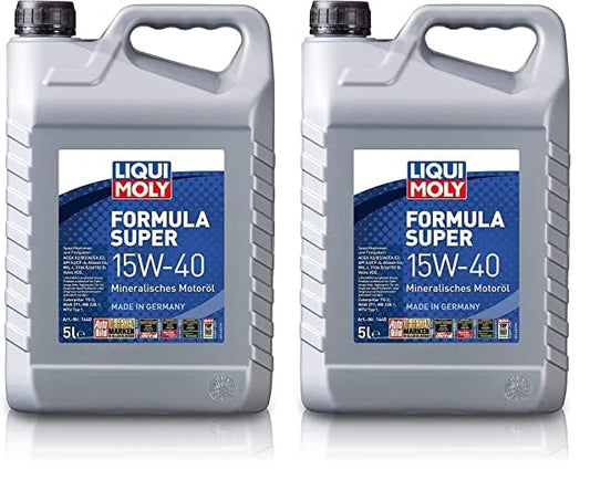 LIQUI MOLY Formula Super 15W-40 | 5 L | minerālais motoru eļļa | Art.-Nr.: 1440 (iepakojums ar 2)