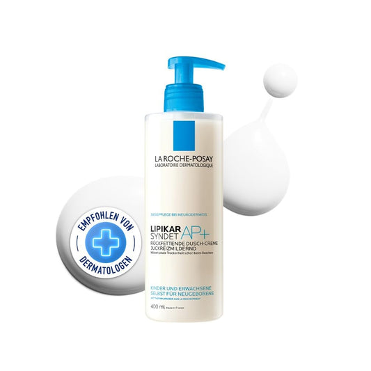 Dušas krēms La Roche-Posay Lipikar Syndet AP+ jutīgai ādai ar atopijas tendenci, 400 ml
