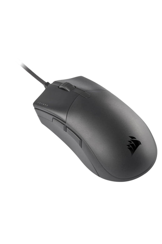 Corsair SABRE PRO CHAMPION SERIES spēļu pele - Ergonomiska forma, 69g, Paracord kabelis, CORSAIR QUICKSTRIKE taustiņi