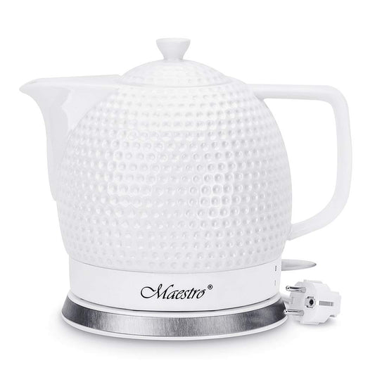 Maestro MR067 keramikas tējkanna - 1,2 l ietilpība, 1200 W jauda, elegants dizains, ātra vārīšana.